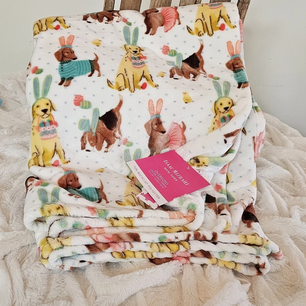 Throw Blanket Easter Themed Dog Lover - Picture 2 of 6